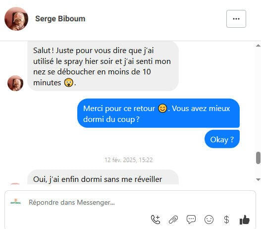 Capture decran temoignages client